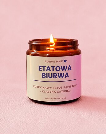 Świeca sojowa ETATOWA BIURWA