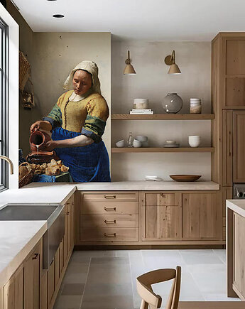 Mleczarka - JOHANNES VERMEER - Tapeta