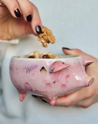 Miseczka Różowa Świnka Ceramiczna