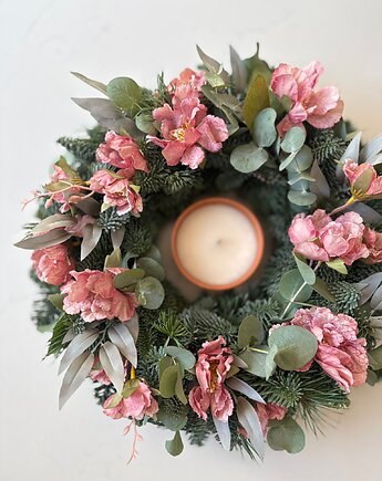 Naturalny wianek NAGROBNY bardzo trwały - 45cm, MOM&SISdekorują