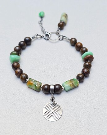 Bransoletka Kapka Zieleni w Bronzytach, ILEA