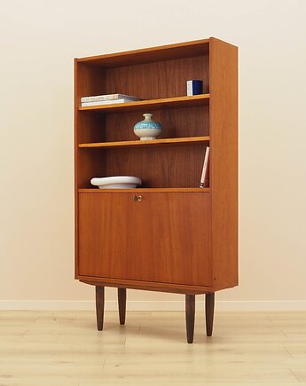 Regał tekowy, duński design, lata 70, produkcja: Dania