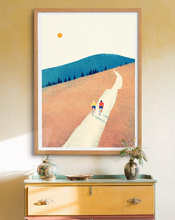 Rower latem - plakat 50x70 cm