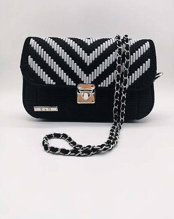 Maja - torebka czarno-siwa, K&D