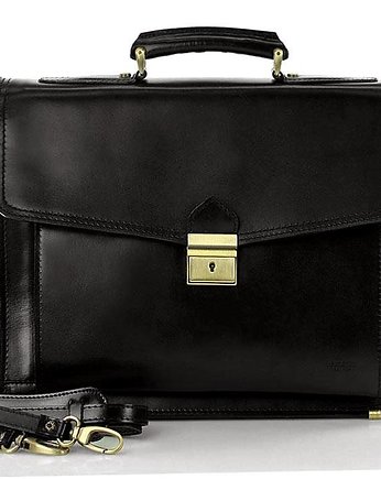 Teczka męska czarna classic LORIS, Marco Mazzini