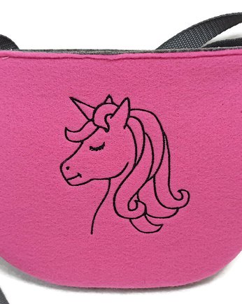 Torebeczka z jednorożcem, unicorn, haftowana, Made by Joan