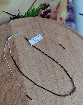 Delikatny naszyjnik choker Kryształki i Miyuki
