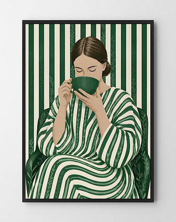 Morning coffee plakat/ilustracja na prezent kawa