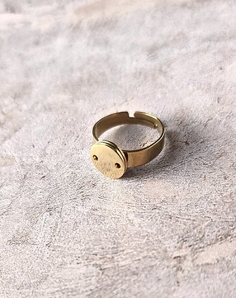 Pierścionek regulowany Goldie Steel, AFRODITTE COLLECTION