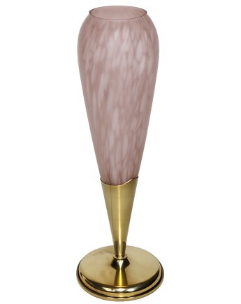Lampa stołowa Modern lata 60. Mosiądz i szkło Vintage E14
