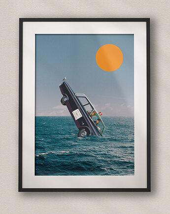 Plakat Policja Nam Dokucza ( Już nie ) - Kolaż Fine Art