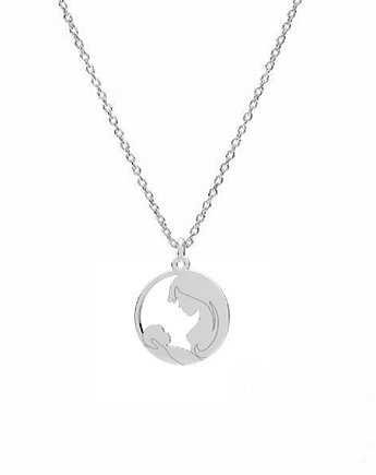 MAMA I DZIECKO- naszyjnik srebro, złoto, różowe złoto, ISSI Jewelry