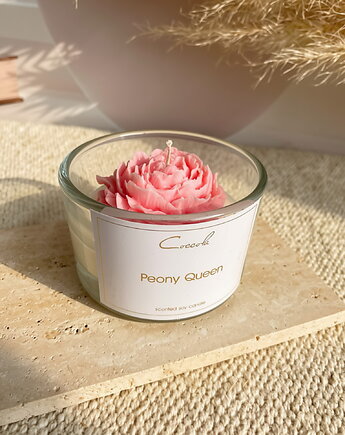 Peony Queen- 80g świeca sojowa ozdobna piwonia peonia (dostępne inne zapachy)