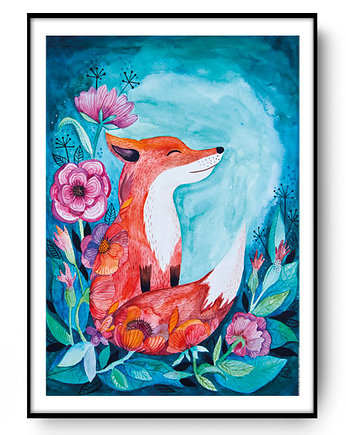 FOX ilustracja drukowana