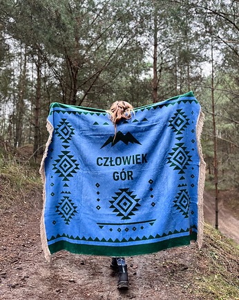 Koc L CZŁOWIEK GÓR niebiesko-zielony
