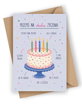Kartka urodzinowa- Przepis na idealne życzenia