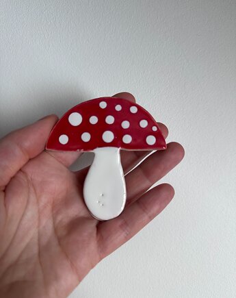 Ceramiczny magnes muchomor