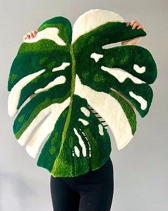Dywan - Liść - Monstera, puszek.design