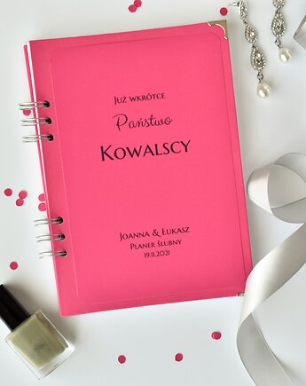Planer ślubny organizer terminarz planner róż