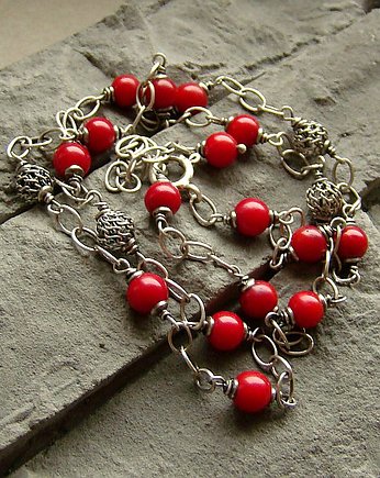 Korale z ażurem - naszyjnik, RayOfArt