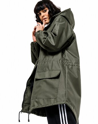 Kurtka ocieplana/ płaszcz typu parka khaki