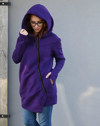 Bluza płaszczyk  damska asymetryczna bawełniana
