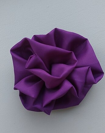 Mocny fiolet - drapowana broszka