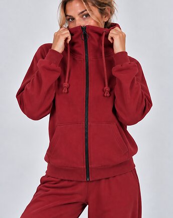 Bluza Na Zamek ,,SUZANA" Zgaszone Bordo
