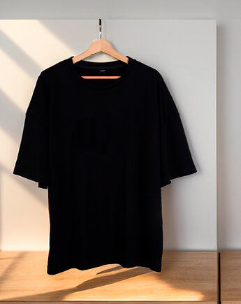 Czarna Unisex Oversize T-Shirt Basic