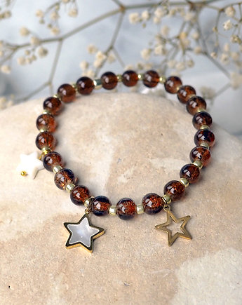 TRZY GWIAZDKI śliczna bransoletka, Chodelska Art Studio