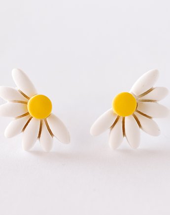 Kolczyki MINI DAISY WHITE, Claudette