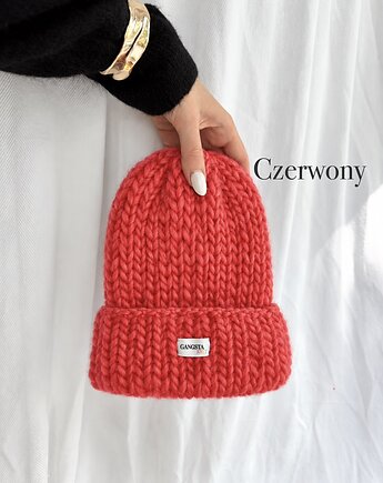 Czapka Lily 100% wełna *czerwony*