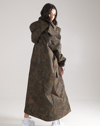 Parka Longline Hoodie Oversize camo moro