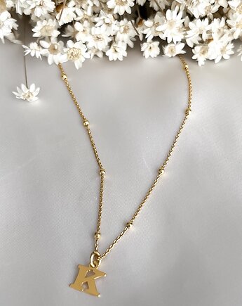 Pozłacany Naszyjnik z literka, Martellie Jewellery