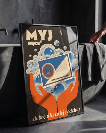 Plakat myj ręce