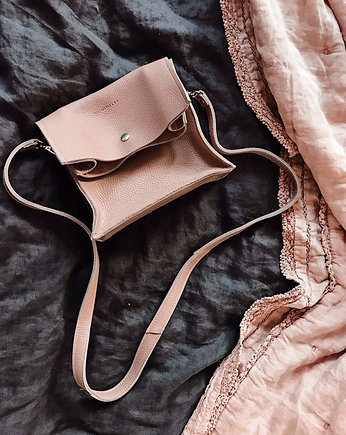 Boxy Bag S / Nude - dwuczęściowa torebka