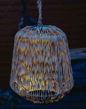 Lampion solarny z rattanu- 2 rozmiary, FSC