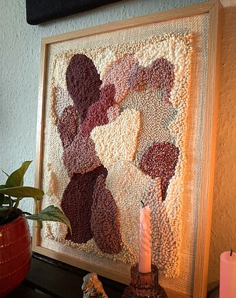 Obrazek 3d punch needle boho