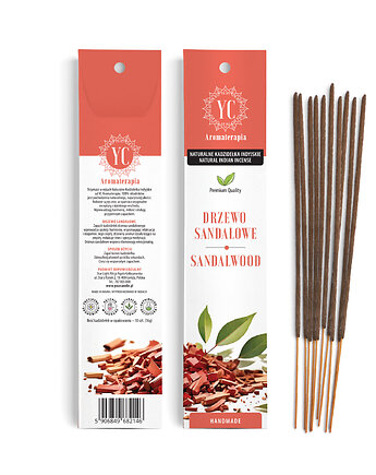 Naturalne Kadzidła Indyjskie Drzewo Sandałowe 10szt.(16g)- Your Candle