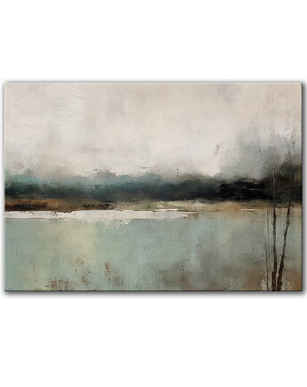 Obraz na płótnie - 100x70 cm Abstrakcyjny Pejzaż (1-0527)