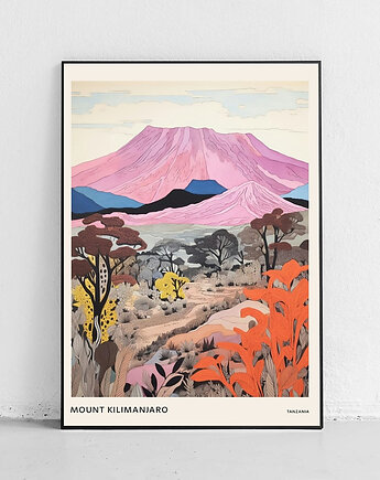 Plakat Różowe Kilimandżaro z Tanzanii