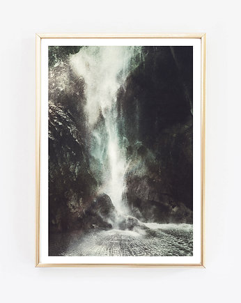waterfall vintage fotografia plakat