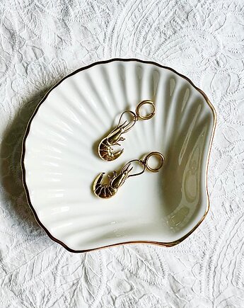 Kolczyki Krewetki Gold, MaLa Jewellery