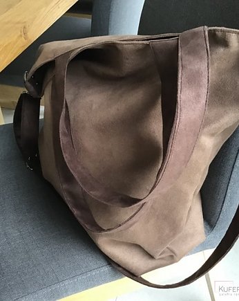 Torba hobo XXL - brąz, czekolada