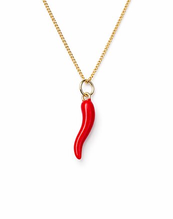CHILLI - naszyjnik srebro złocone 24K