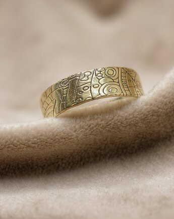 "Szlakiem krętym" - pierścień z brązu, Biżuteria z Myśli Odlana