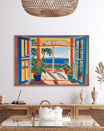 PLAKAT St Tropez, Matisse obraz, kolorowa dekoracja ścienna