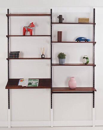 Regał systemowy palisandrowy, duński design, lata 60, Kai Kristiansen