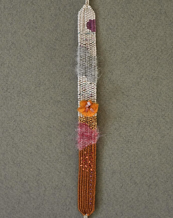 Ręcznie tkana bransoletka z kwiatuszkiem, Słońcem Tkane