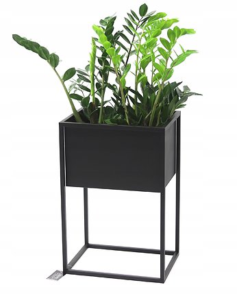 Kwietnik Metalowy CUBO 60x40x30cm czarny LOFT